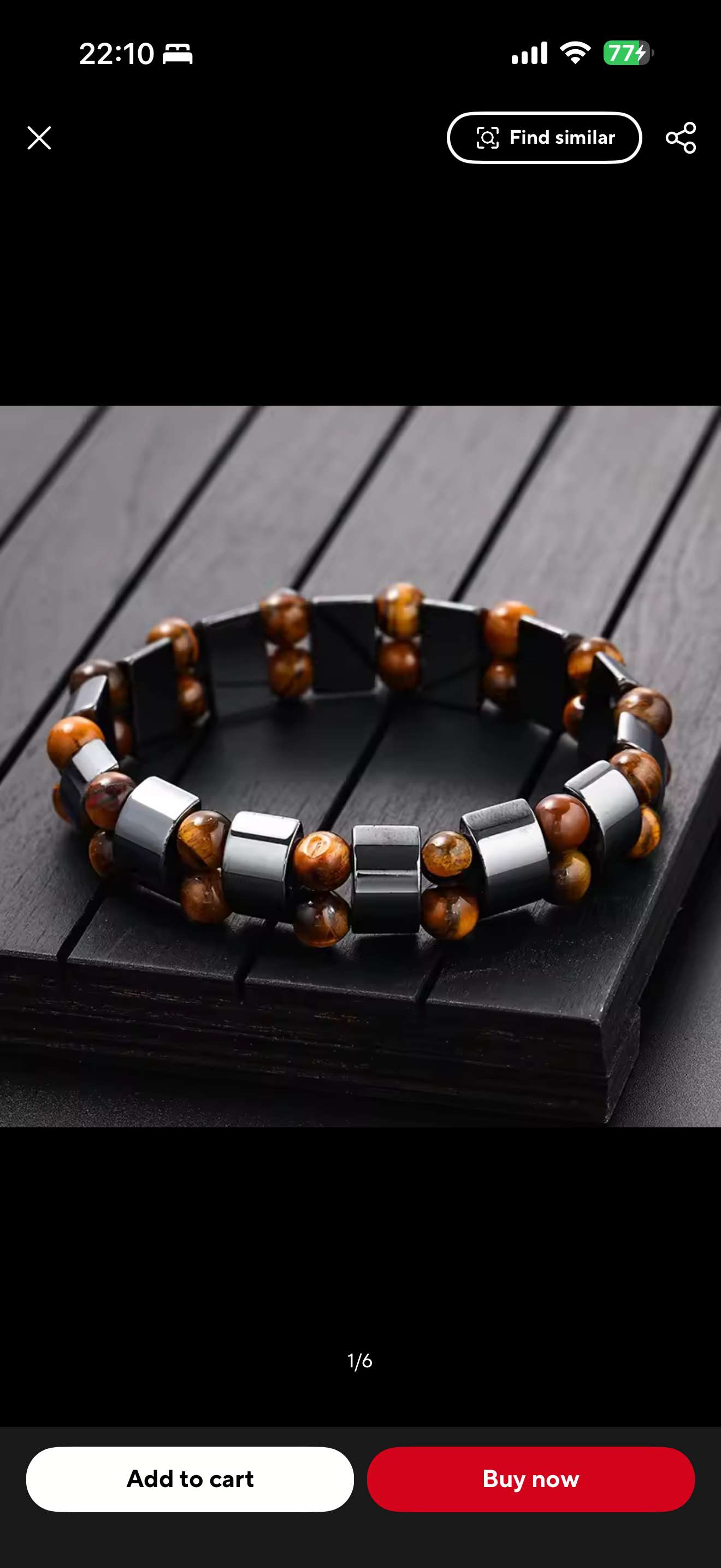 Tiger Eye and Hematite Therapeutic Bracelet
